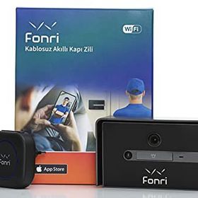 Fonri Wi-Fi Siyah Akıllı Kapı Zili