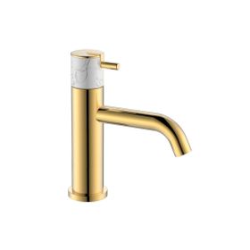 Fontana FA-4012M Mermer Altın Lavabo Bataryası