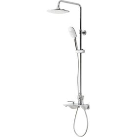 Fontana FG-1554 Krom Beyaz Banyo Bataryalı Duş Sistemi