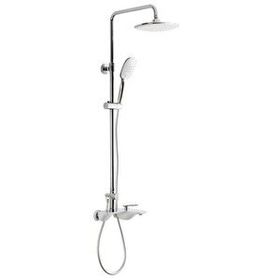 Fontana FG-1554 Krom Beyaz Banyo Bataryalı Duş Sistemi