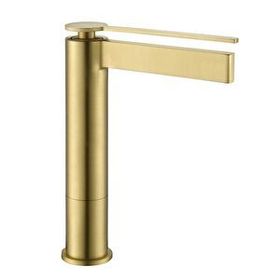 Fontana FJ-6022 Fırçalanmış Altın Yüksek Lavabo Bataryası