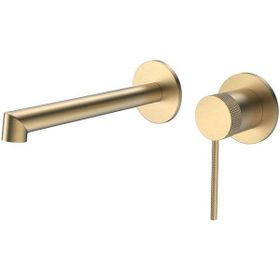 Fontana FJ-A2002 Fırçalanmış Altın Ankastre Lavabo Bataryası