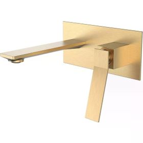 Fontana FJ-A3002 Fırçalanmış Altın Ankastre Lavabo Bataryası