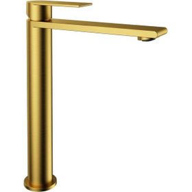 Fontana FJ-SS1022 Fırçalanmış Altın Yüksek Lavabo Bataryası