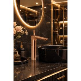 Fontana FK-5123 Mat Rose Yüksek Lavabo Bataryası
