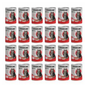 Foodline 24x400 gr Kuzu Etli Yetişkin Kedi Konservesi