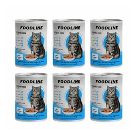 Foodline 6x400 gr Somonlu Yetişkin Kedi Konservesi