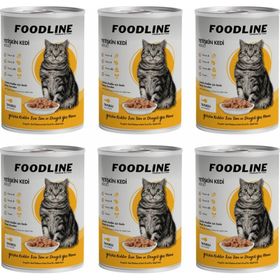 Foodline 6x400 gr Tavuklu Yetişkin Kedi Konservesi