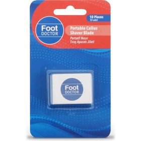 Foot Doctor 10 Adet Portatif Nasır Tıraş Aparatı Jileti