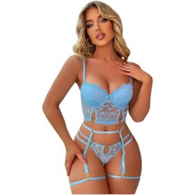 For Dreams 8406 Siyah Seksi Kadın Büstiyerli Takım