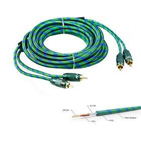 For-X X-1122G 2 RCA + 2 RCA Bakır 5 mt Kablo