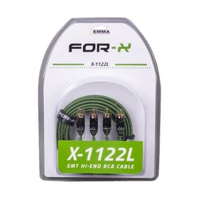 For-X X-1122L 2 RCA + 2 RCA 5 mt Bakır Kablo