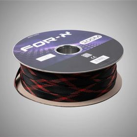 For-X X-120KS Kırmızı-Siyah 20 mm 100 mt Kablo Çorabı