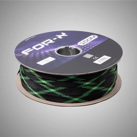 For-X X-120YS Yeşil-Siyah 20 mm 10 mt Kablo Çorabı