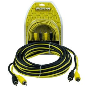 For-X X-25RCA 2 RCA + 2 RCA 5 mt Oto Anfi Kablosu