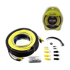 For-X XY-6KIT 6GA Bakır Vakumlu Oto Amfi Kablo Seti