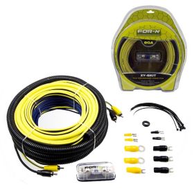 For-X XY-8KIT 8GA Bakır Vakumlu Oto Amfi Kablo Seti