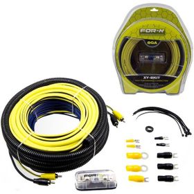 For-X XY-8KIT 8GA Bakır Vakumlu Oto Amfi Kablo Seti
