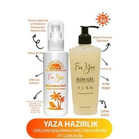 For You Gold 100 ml Leke Karşıtı Yüksek Korumalı Spf50+ Faktörlü Güneş Kremi ve 250 ml Selülit Jeli