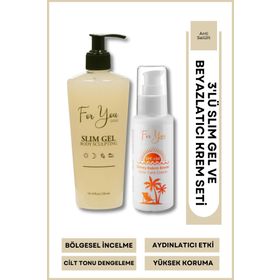 For You Gold 100 ml Leke Karşıtı Yüksek Korumalı Spf50+ Faktörlü Güneş Kremi ve 250 ml Selülit Jeli
