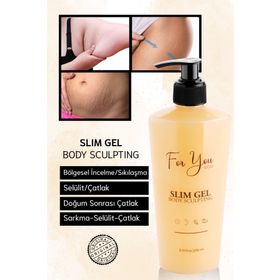 For You Gold 250 ml Slim Jel İnceltici Sıkılaştırıcı Yağ Yakıcı Bölgesel İncelme Çatlak Karşıtı ve Selülit Kremi