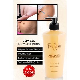 For You Gold 250 ml Slim Jel İnceltici Sıkılaştırıcı Yağ Yakıcı Bölgesel İncelme Çatlak Karşıtı ve Selülit Kremi