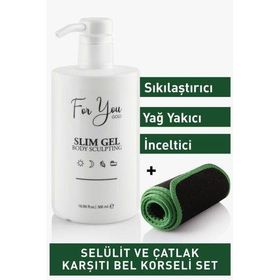 For You Gold 500 ml Slim Jel İnceltici Sıkılaştırıcı Yağ Yakıcı Bölgesel İncelme Çatlak Karşıtı ve Selülit Kremi
