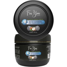 For You Gold Aktif Karbon Diş Temizleme Tozu 50 gr Extra Beyazlatıcı Diş Tozu