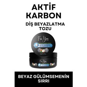 For You Gold Aktif Karbon Diş Temizleme Tozu 50 gr Extra Beyazlatıcı Diş Tozu
