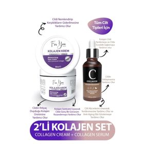 For You Gold Anti-Aging Kırışıklık Karşıtı Onarıcı Besleyici Canlandırıcı Bakım Kremi ve Collagen Serum