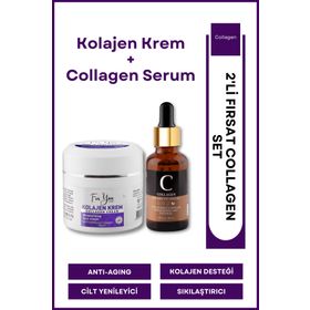 For You Gold Anti-Aging Kırışıklık Karşıtı Onarıcı Besleyici Canlandırıcı Bakım Kremi ve Collagen Serum