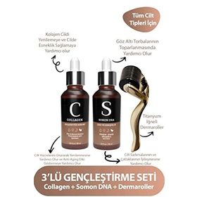 For You Gold Dermaroller Collagen Serum Gençleştirici Yüz Bakım Serum Seti