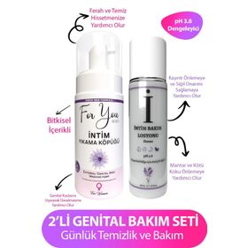 For You Gold Genital Bölge Temizleyici Köpük ve Intim Bakım Losyonu