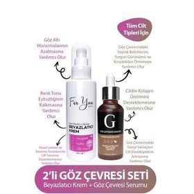 For You Gold Göz Çevresi Serumu Kırışıklık Önleyici Morluk Karşıtı Bakım Serumu ve Beyazlatıcı Krem