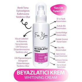 For You Gold Kararma Karşıtı Ton Eşitleyici Cilt Beyazlatıcı Krem