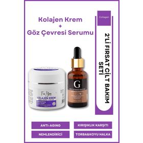 For You Gold Kolegen Krem ve Göz Çevresi Serumu Bakım Seti