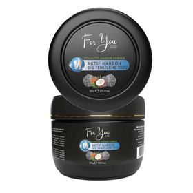 For You Gold Nane + 50 gr Aktif Karbon Diş Temizleme ve Extra Beyazlatıcı Diş Tozu