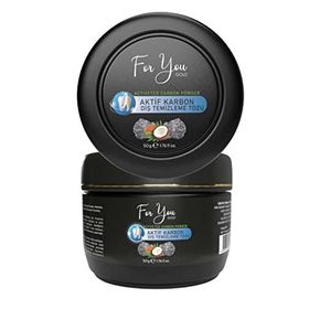 For You Gold Nane + 50 gr Aktif Karbon Diş Temizleme ve Extra Beyazlatıcı Diş Tozu
