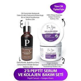 For You Gold Peptit + Hyaluronik Asit Gençleştirici Serum ve Kolajen Krem Set