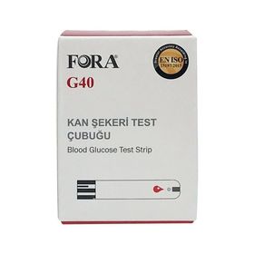 Fora G40 50'li Kan Şekeri Test Stripi