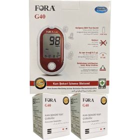 Fora G40 Şeker Ölçüm Cihazı + 2x50 Adet Strip