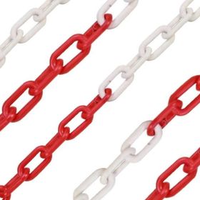 Force Chain 6 mm 25 m Kırmızı Beyaz Plastik Zincir