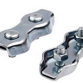 Force Chain Duplex Clip 8 mm 10 Adet Çiftli Çelik Halat Klipsi