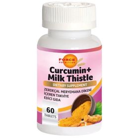 Force Nutrition Curcumin Milk Thistle İçeren 60 Tablet