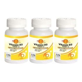 Force Nutrition Vitamin D 1000 IU 3x120 Tablet Takviye Edici Gıda