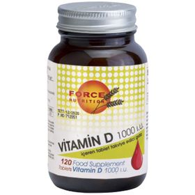 Force Nutrition Vitamin D 1000 mcg 2x120 Tablet