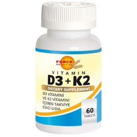 Force Nutrition Vitamin D3 K2 İçeren 60 Tablet