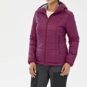 Forclaz MT100 Mor Trekking Kapüşonlu Şişme Kadın Outdoor Mont