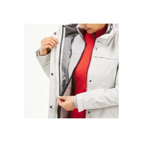 Forclaz Travel 100 Gri 3'ü 1 Arada Kadın Trekking Montu