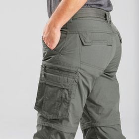 Forclaz Travel 100 Haki Modüler Kargo Erkek Outdoor Pantolon